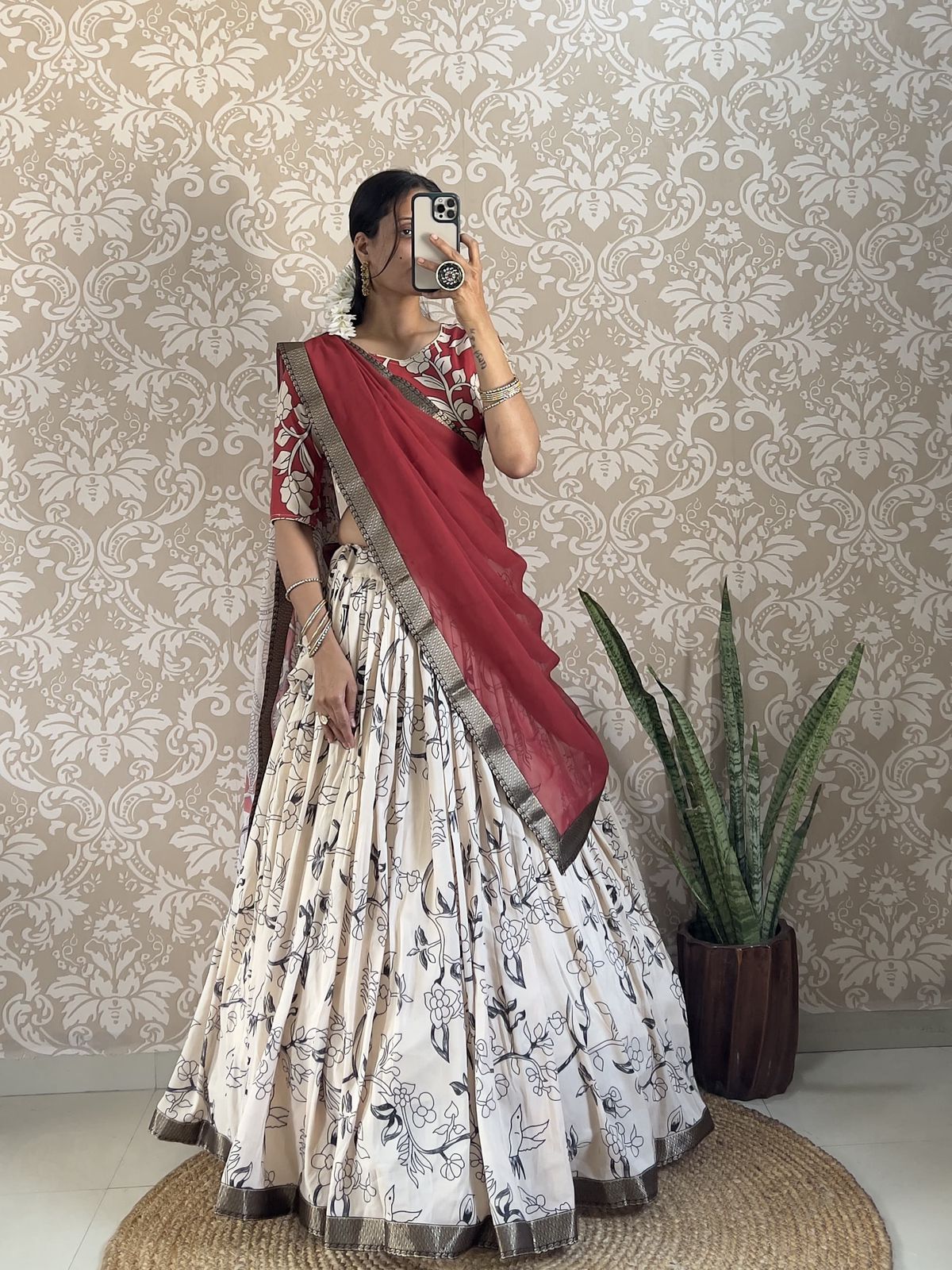 NCO 27 HST Muslin Silk Digital Printed Lehenga Choli