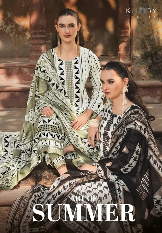 Kilory Art Of Summer Lawn Cotton Digital Print Embroidery Salwar Kameez