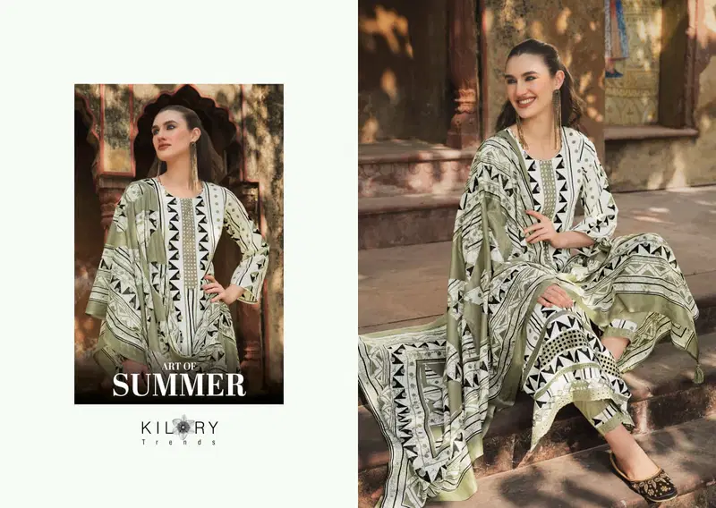 Kilory Art Of Summer Lawn Cotton Digital Print Embroidery Salwar Kameez