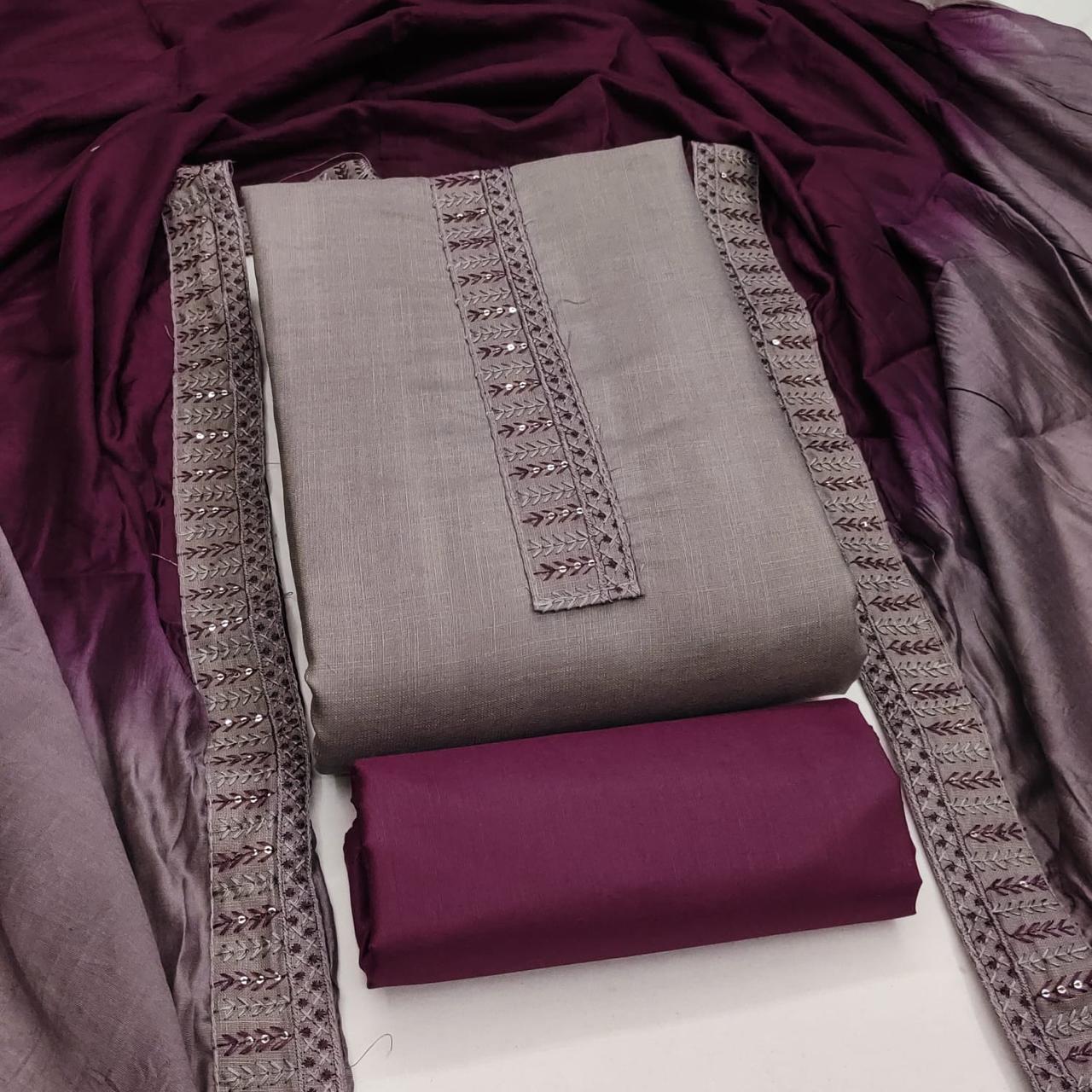 Designer Mittoo Bombay Cotton Tie Daman Less Multi Work Dress material Collection