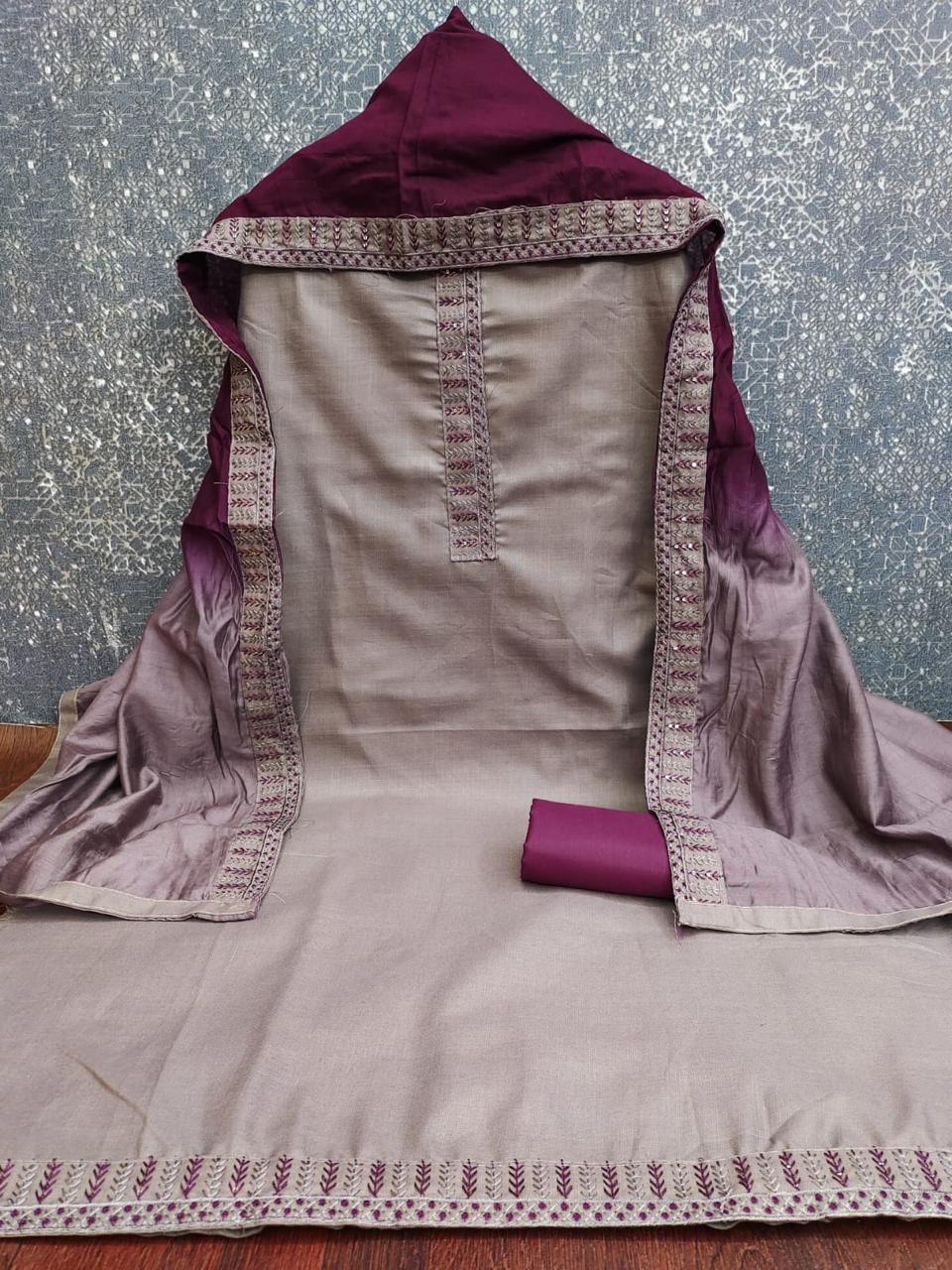 Designer Mittoo Bombay Cotton Tie Daman Less Multi Work Dress material Collection