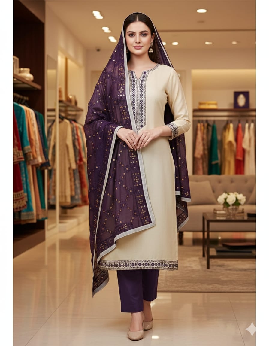 Designer Life Style Bombay Cotton Tie Daman Less Multi Less Sequence Work Dress material Collection