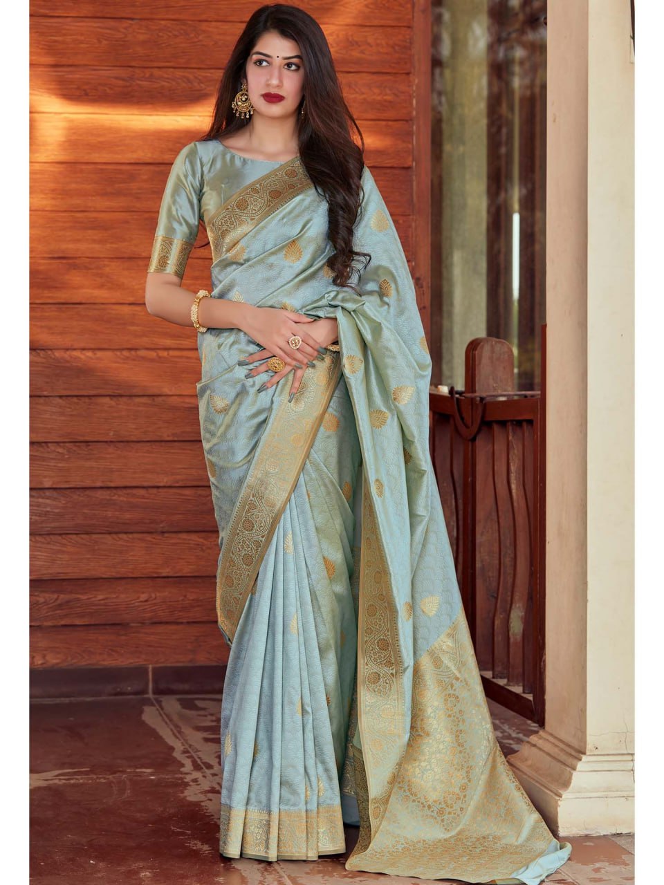 Satani 40103 Premium Banarasi Soft Silk Saree