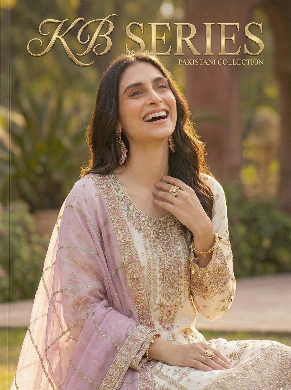 KB 4106 Heavy Faux Georgette With Embroidery Sequence Pakistani Collection