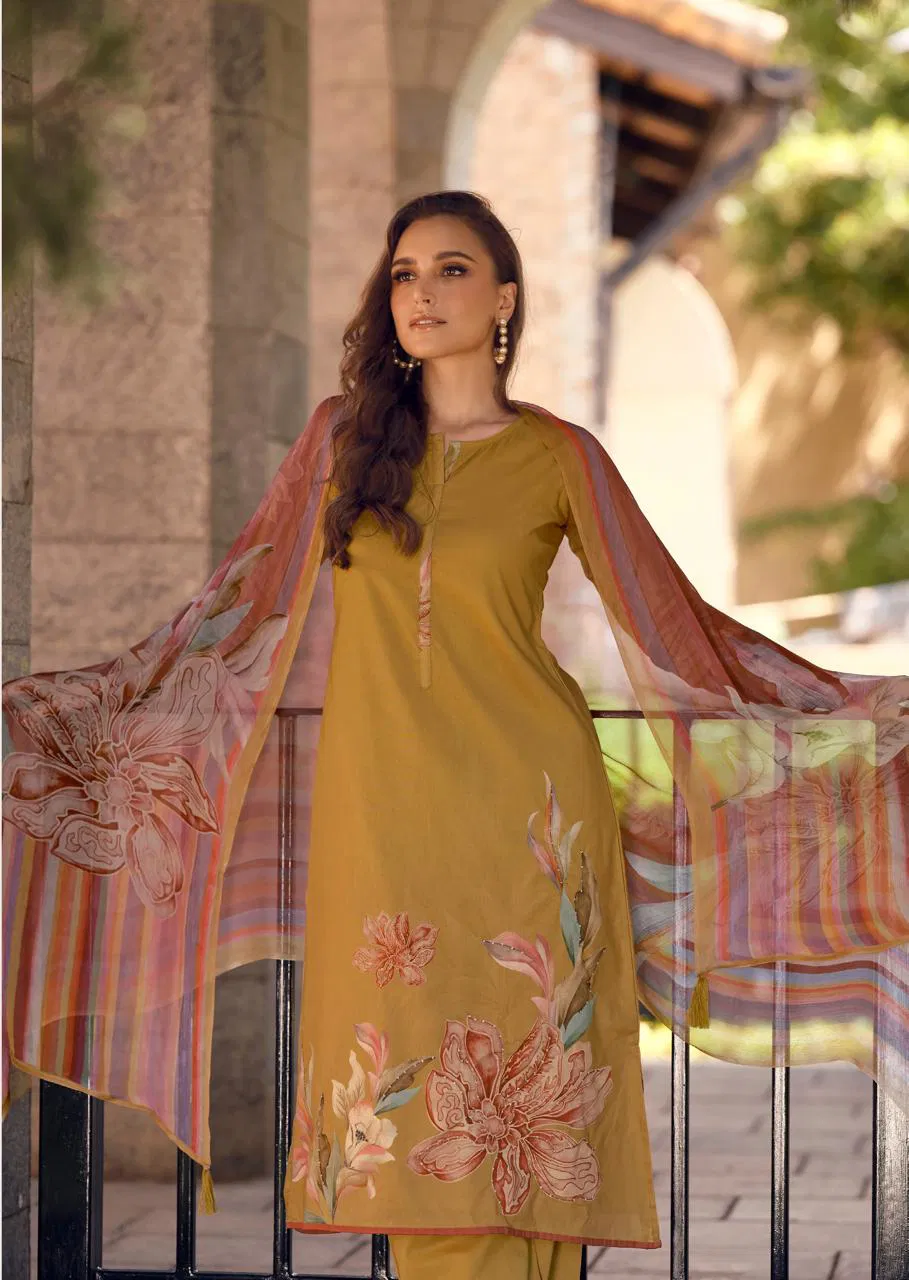 Prm Leana 12113 To 12118 Lawn Cotton With Handwork Salwar Kameez