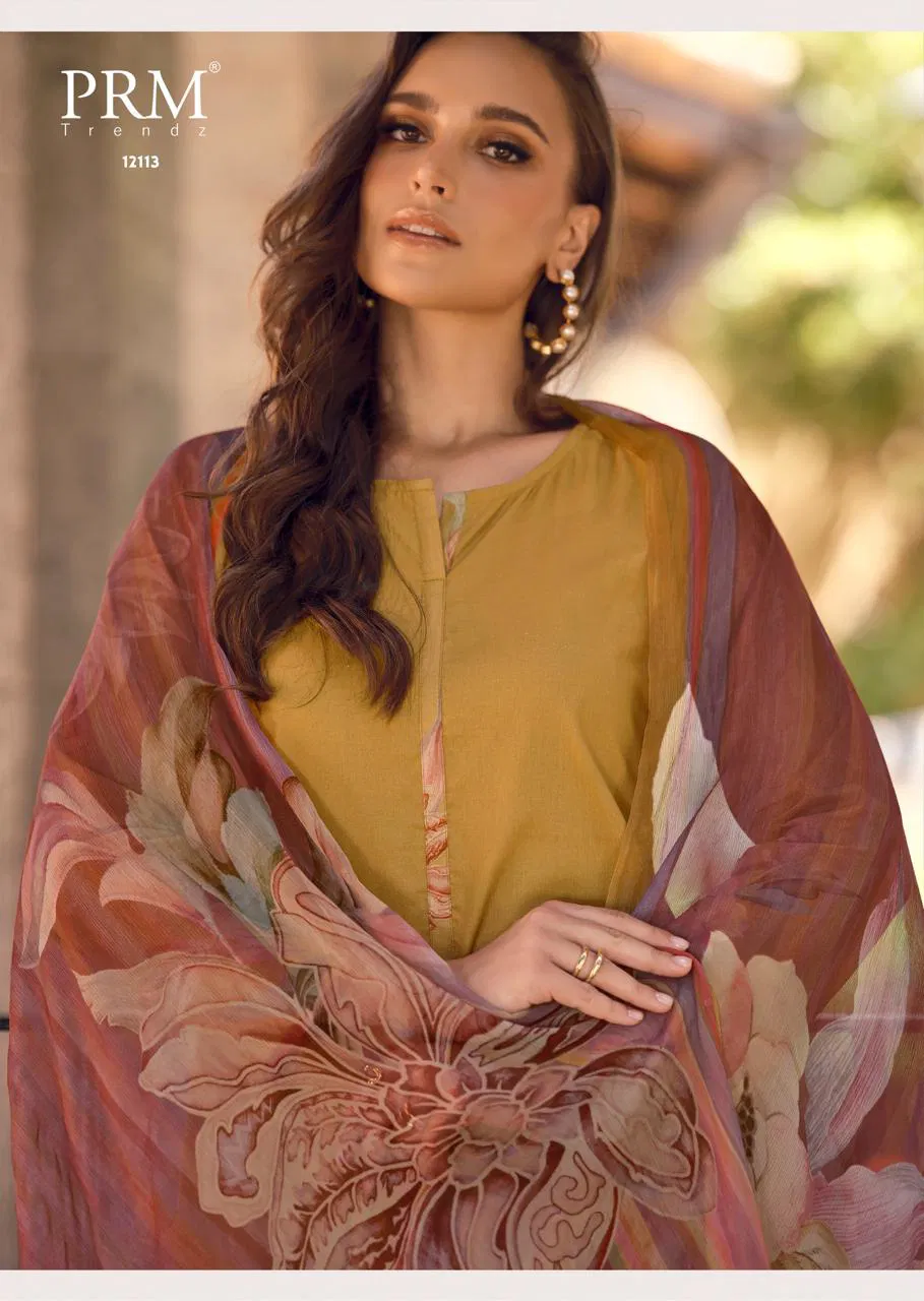 Prm Leana 12113 To 12118 Lawn Cotton With Handwork Salwar Kameez