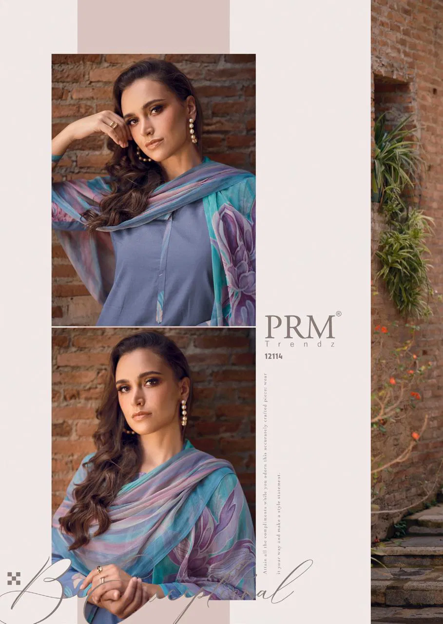 Prm Leana 12113 To 12118 Lawn Cotton With Handwork Salwar Kameez