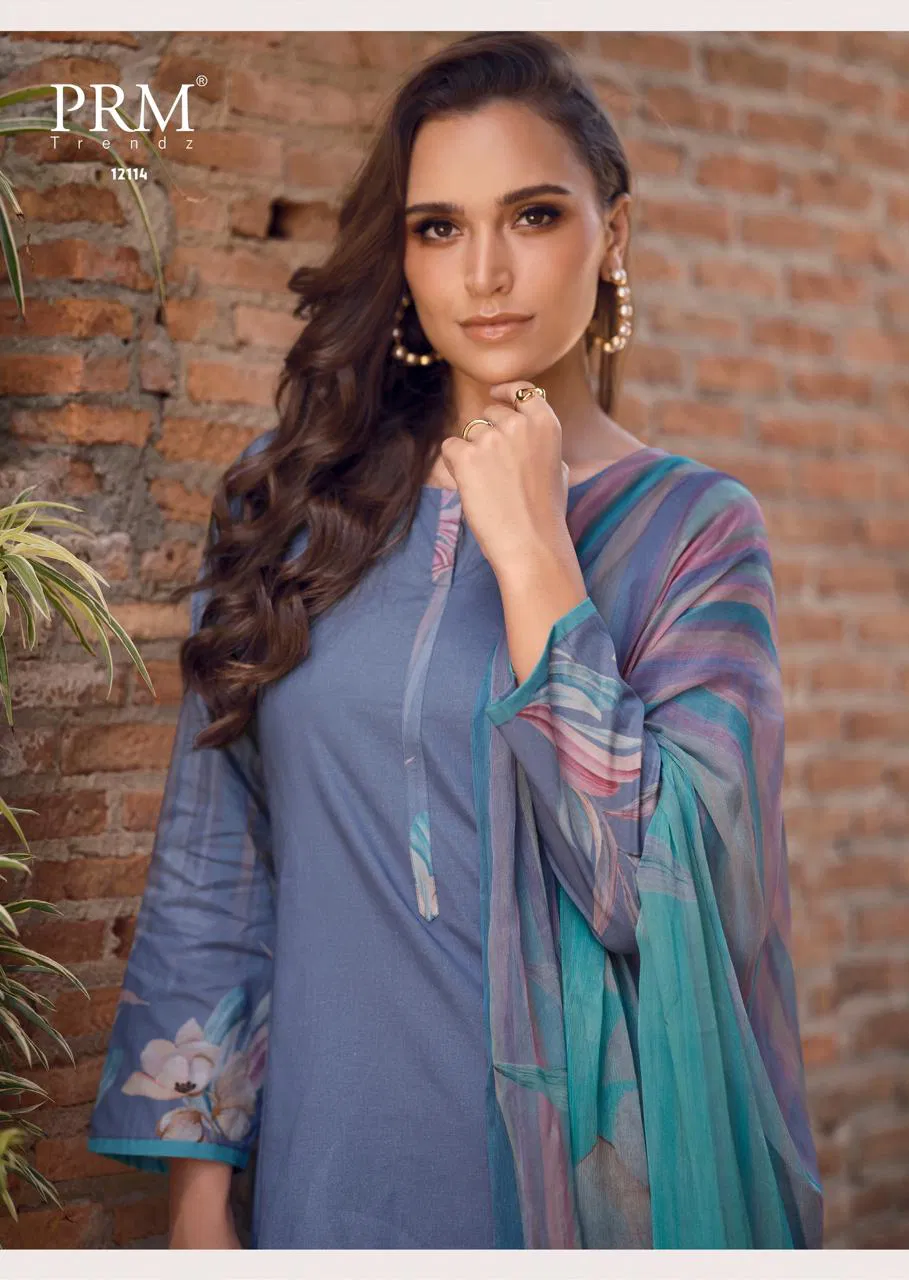 Prm Leana 12113 To 12118 Lawn Cotton With Handwork Salwar Kameez