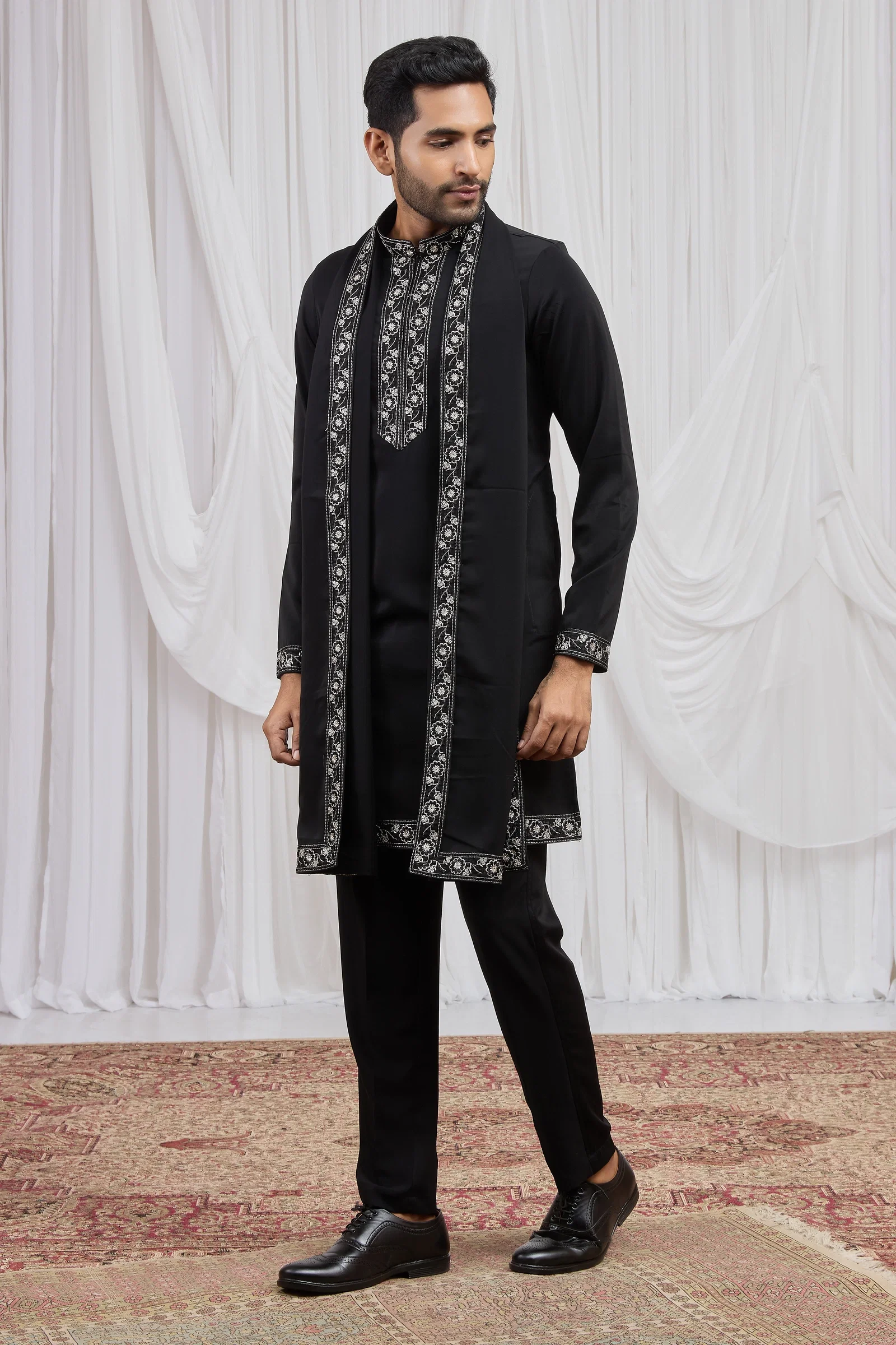 Sumi 4547 To 4549 Armani Fabric Stright Kurta With Stole And Bottom