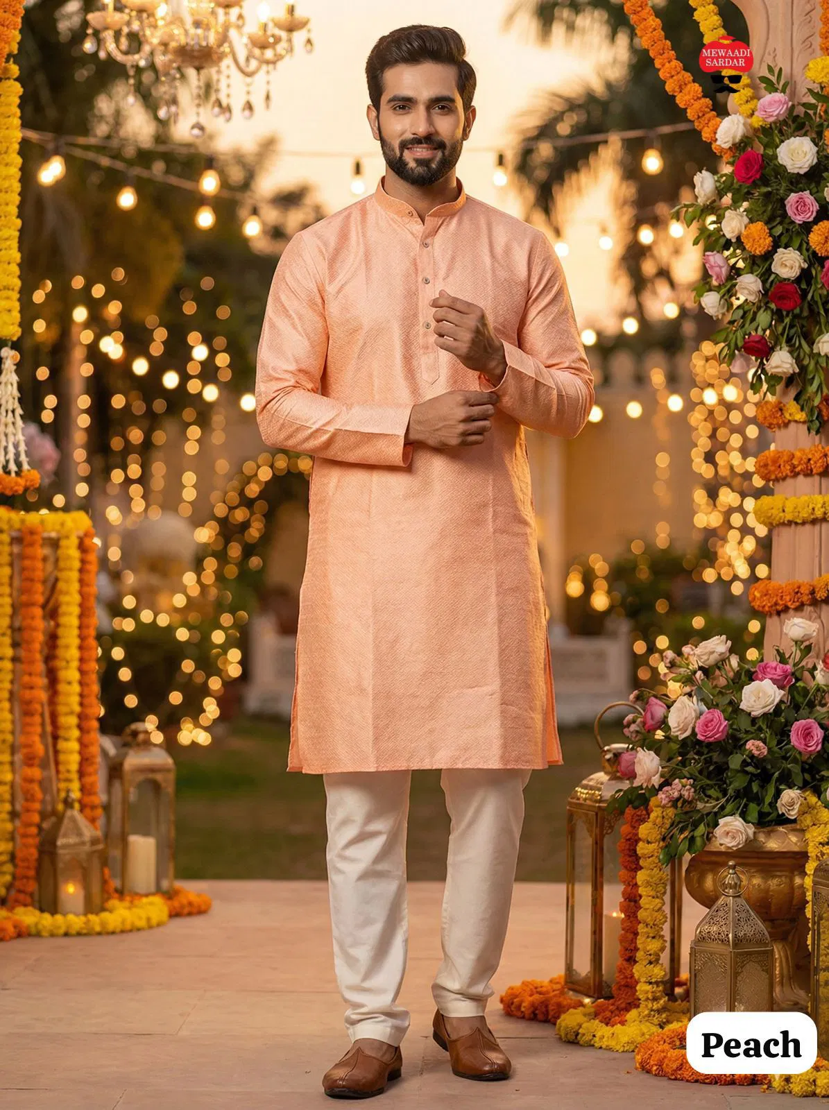 Shubh Vol 1 Silk Jacquard Festival Wear Kurta And Pajama Collection