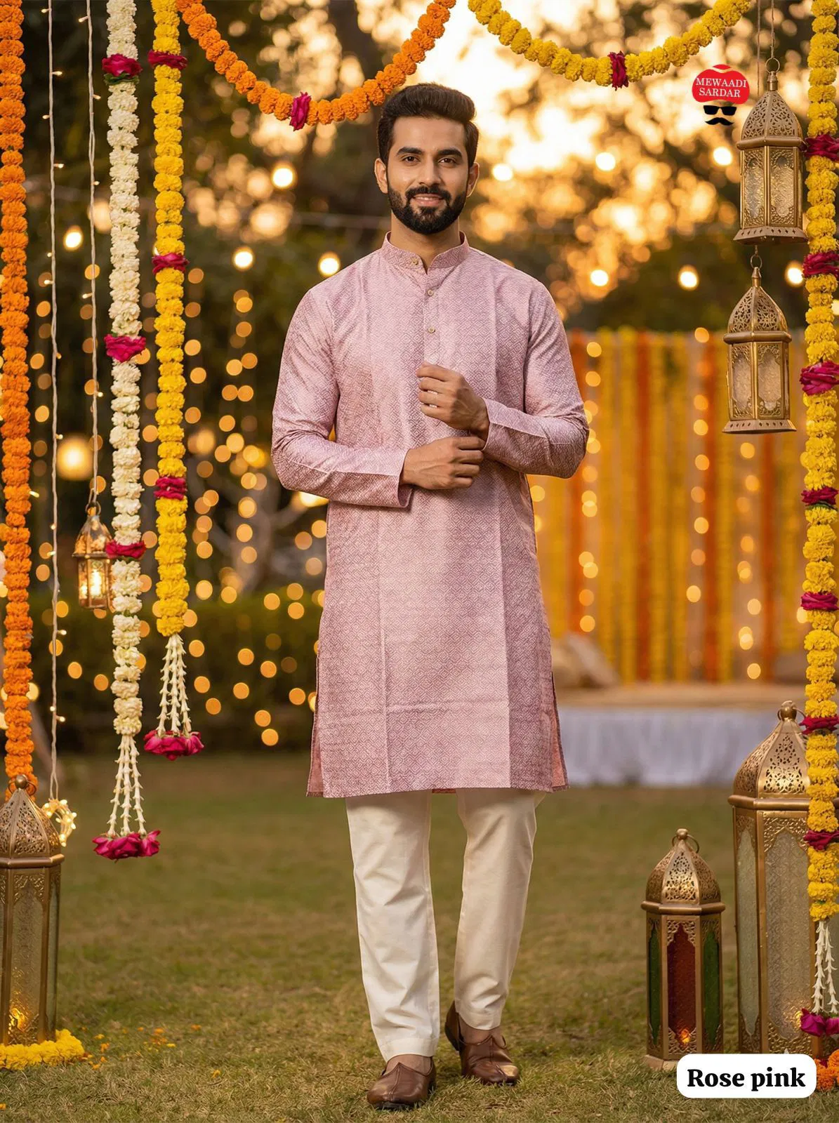Shubh Vol 1 Silk Jacquard Festival Wear Kurta And Pajama Collection