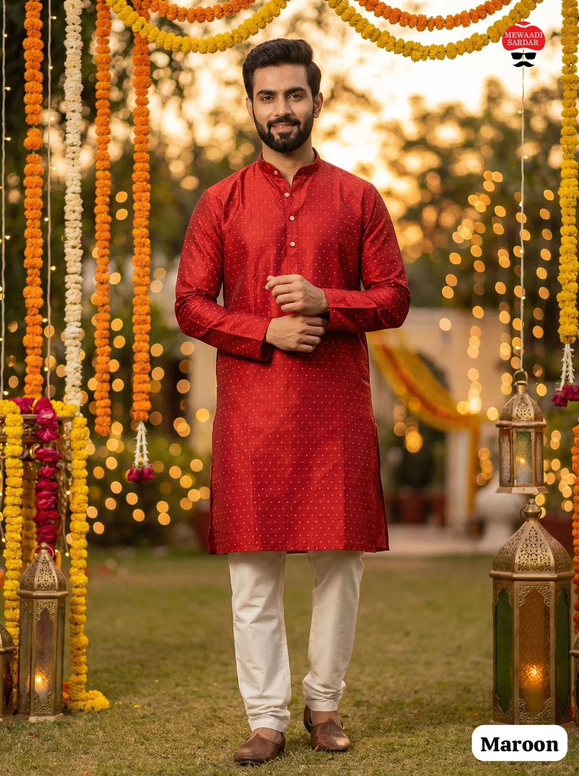 Shubh Vol 1 Silk Jacquard Festival Wear Kurta And Pajama Collection