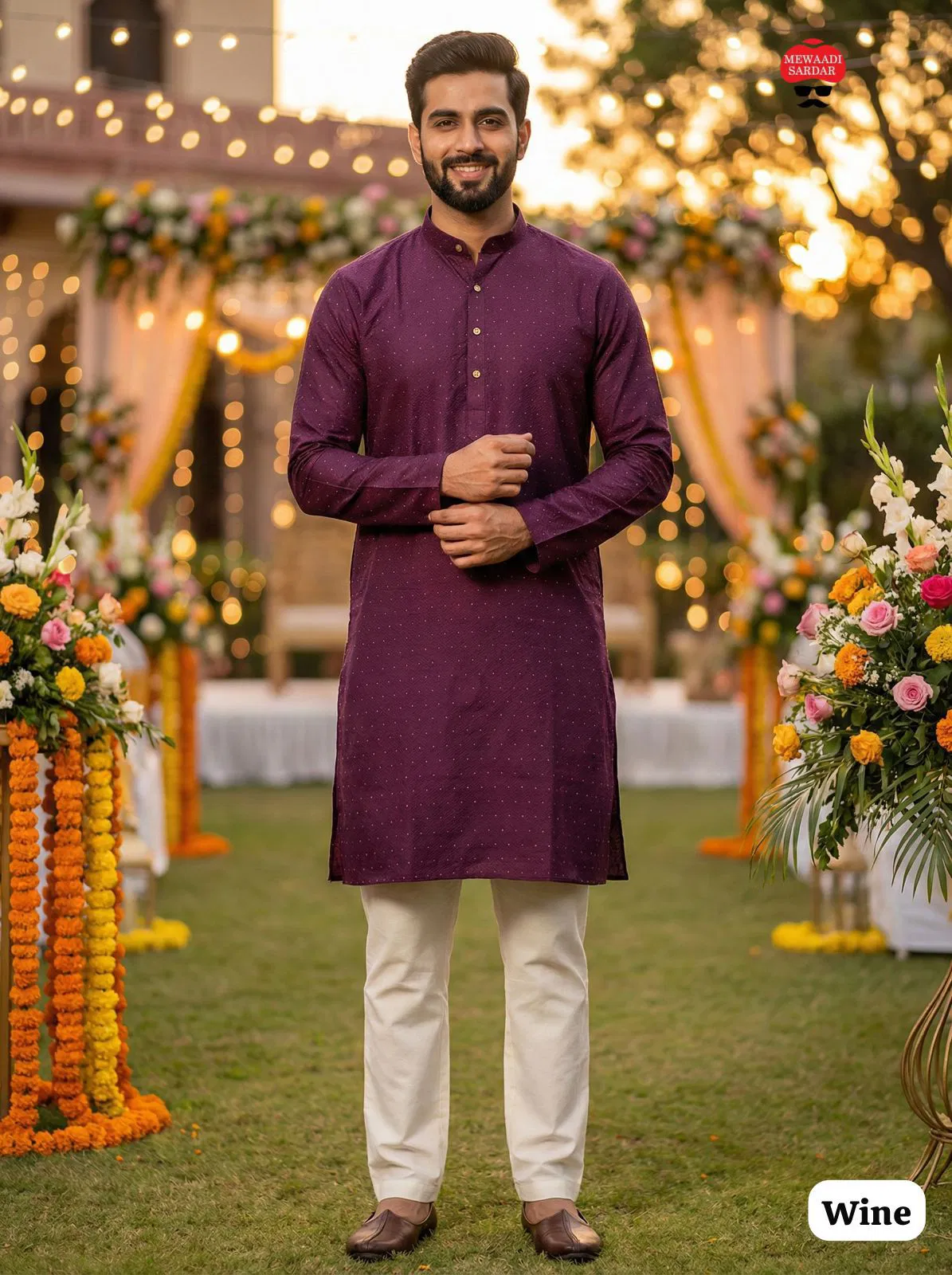 Shubh Vol 1 Silk Jacquard Festival Wear Kurta And Pajama Collection