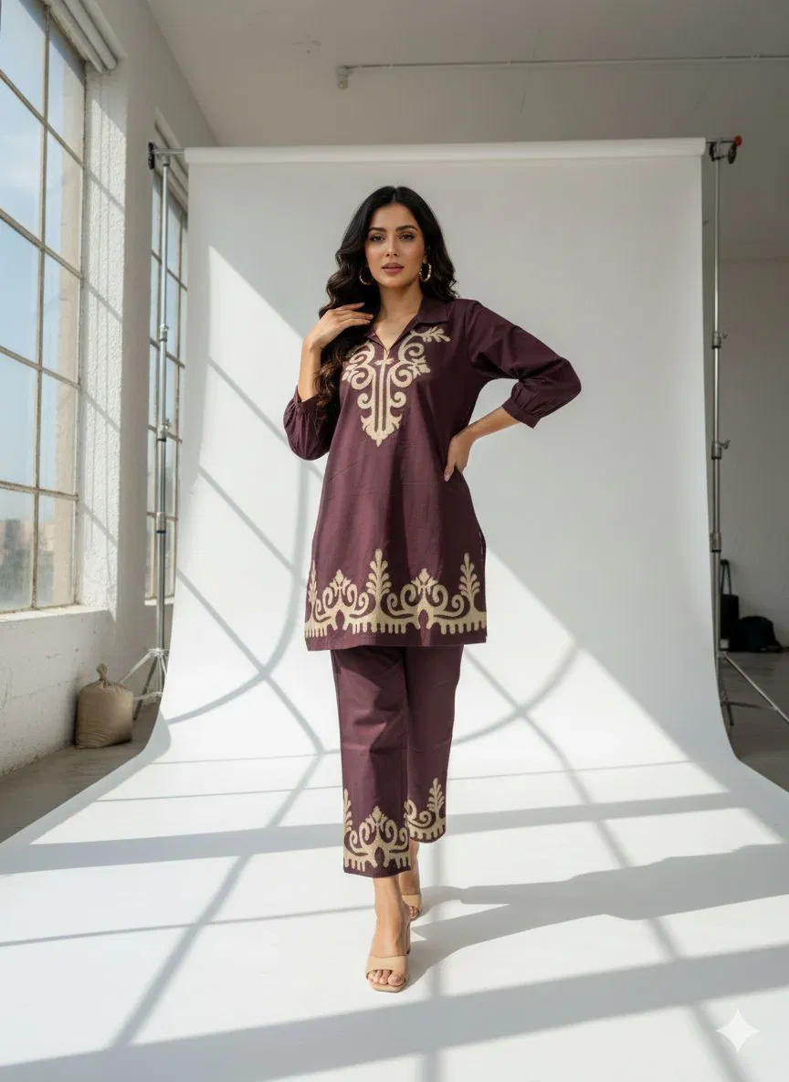Naisha K 718 Cotton Flex Stylish Wear Co Ord Set Collection