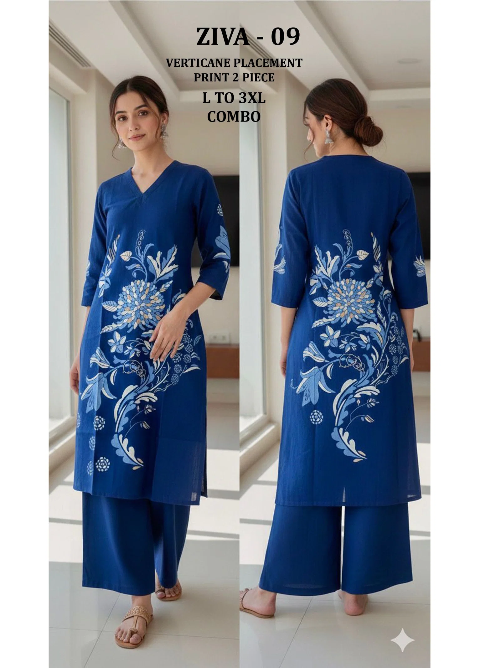 Ziva 09 And 10 Heavy Vertican Placement Print With Plaza
