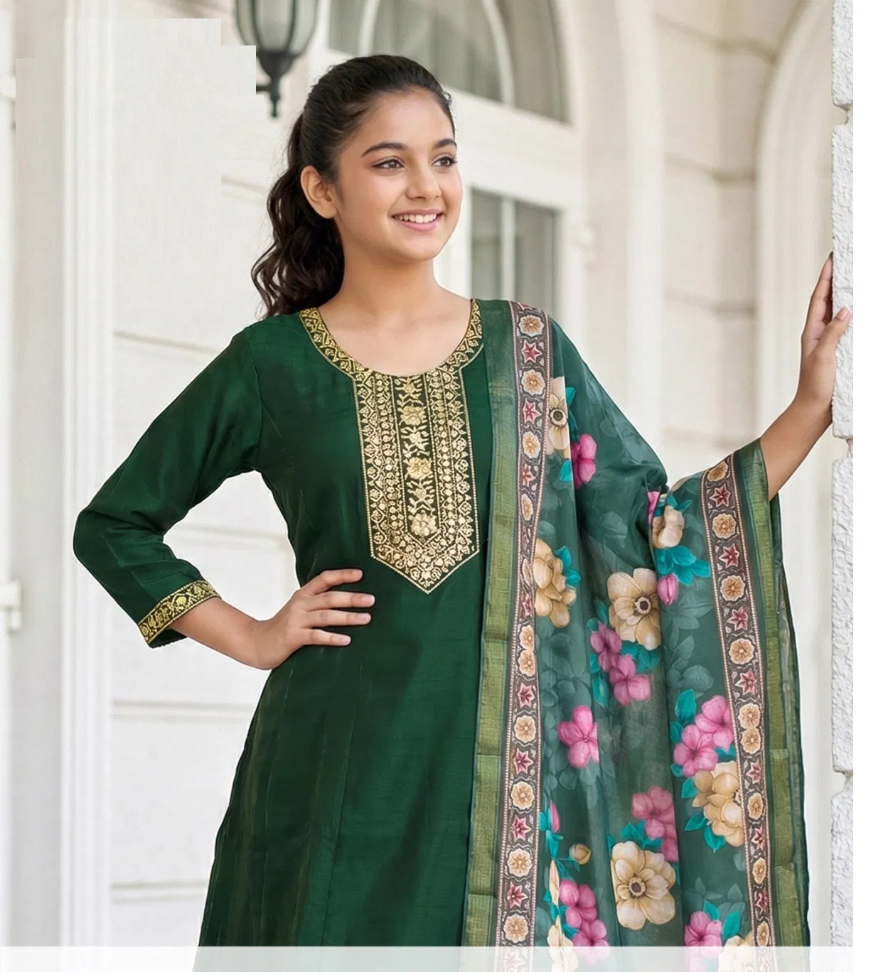 Yasmita 9829 And 9831 Roman Shimmer Kurti Set Collection
