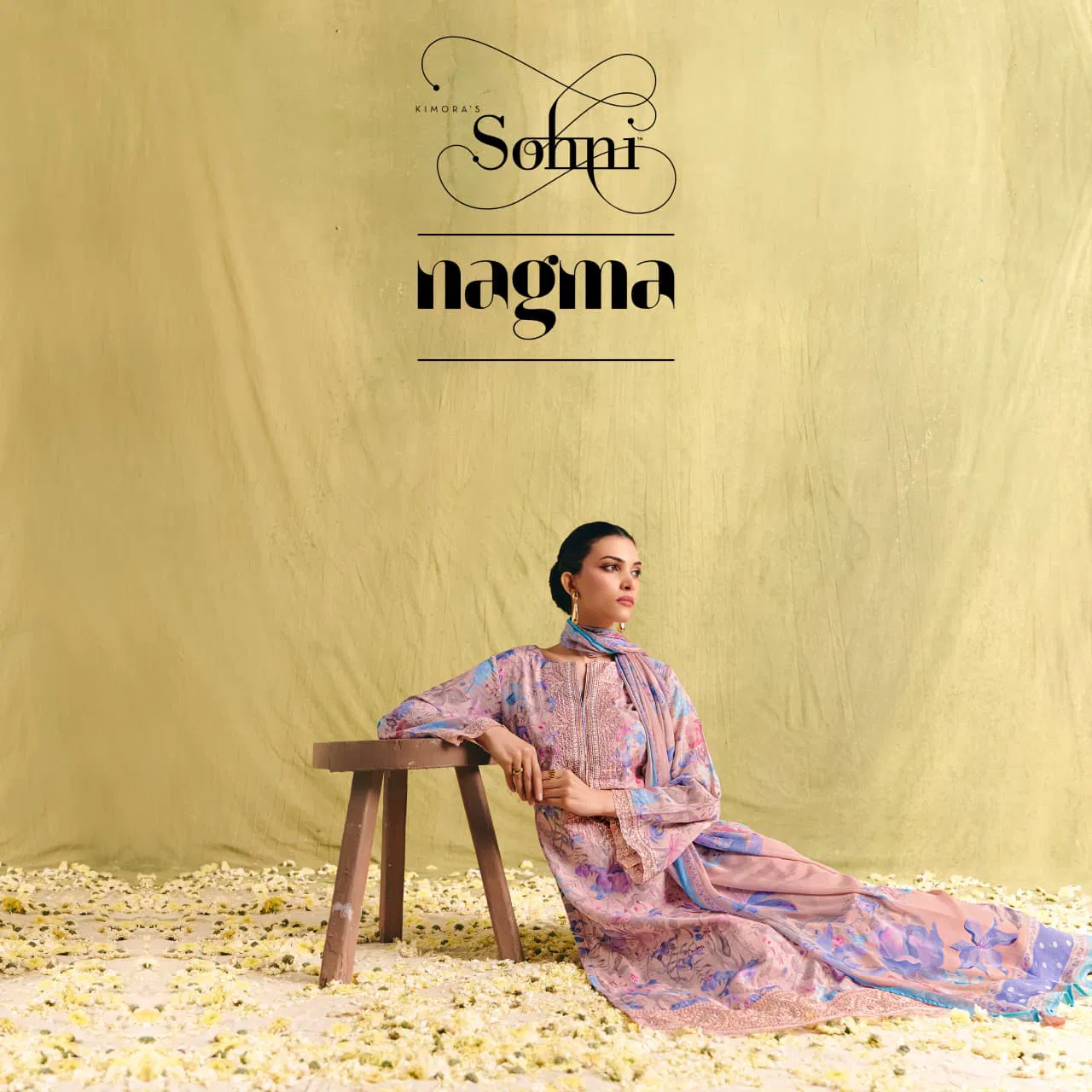 Kimora Sohni Nagma Muslin Digital Embrodiery Salwar Kameez