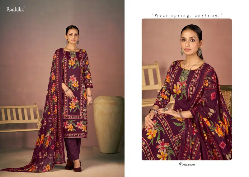 Radhika Azara Flora Lawn Cotton Printed Designer Dress Material