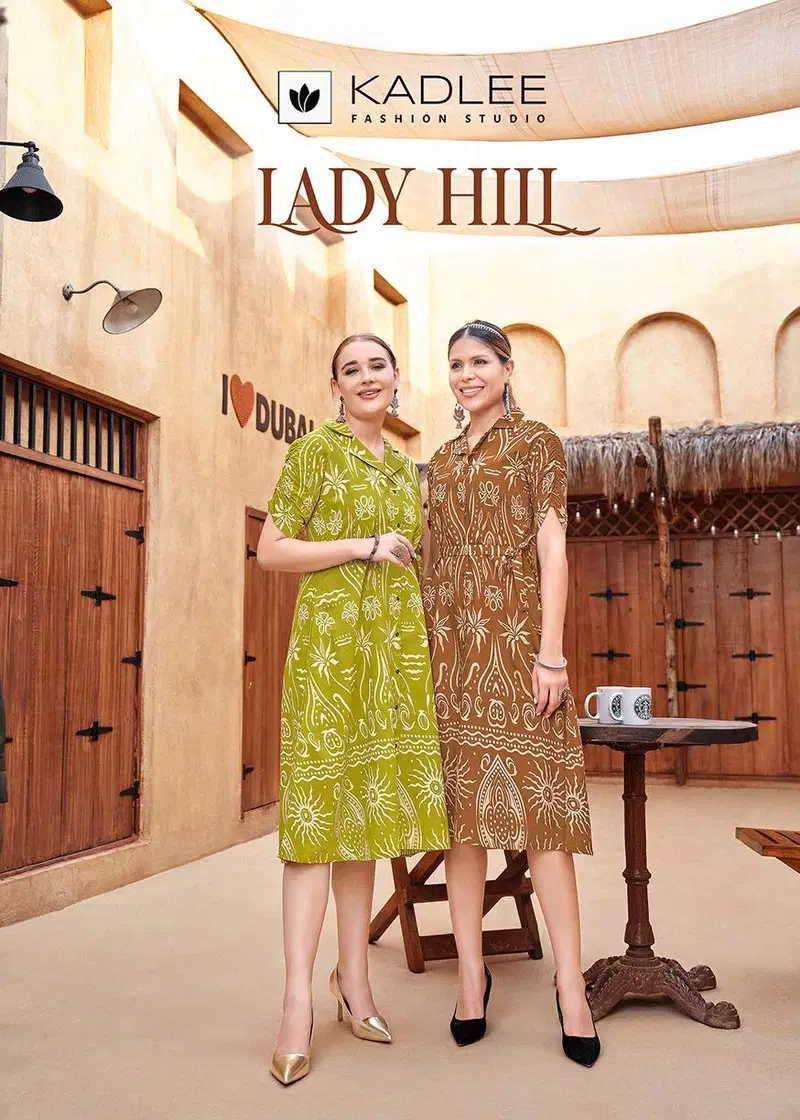 Kadlee Lady Hill Viscose Printed Party Wear One Piece Collection