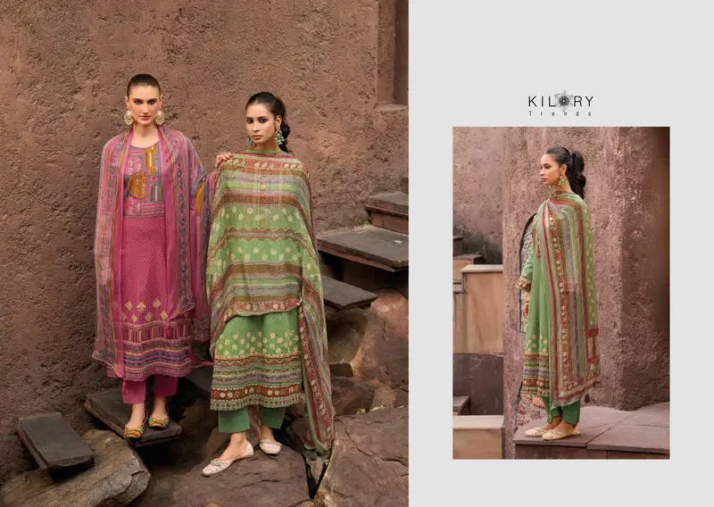 Kilory Miraas Lawn Cotton Digital Print Embroidery Salwar Kameez