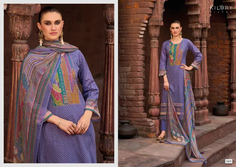 Kilory Miraas Lawn Cotton Digital Print Embroidery Salwar Kameez