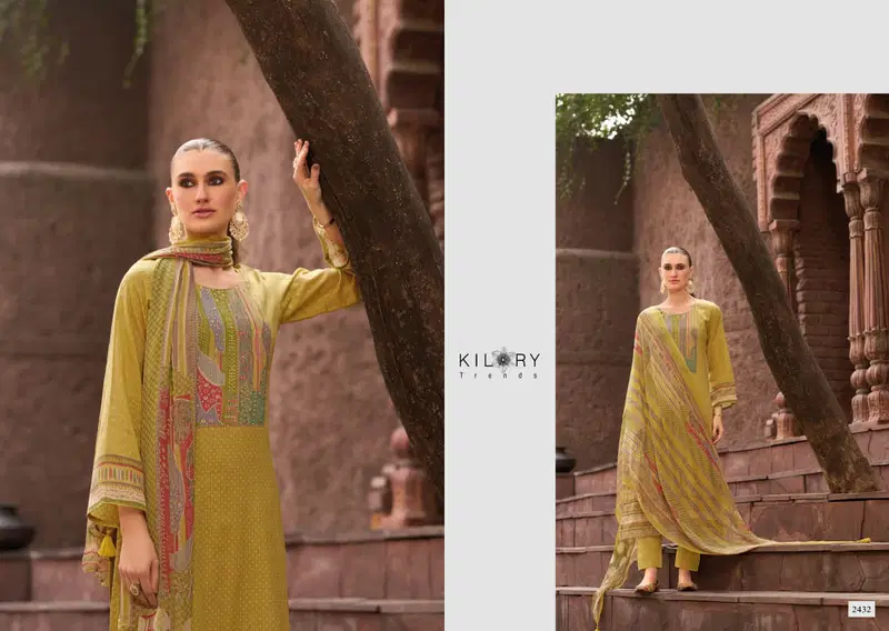 Kilory Miraas Lawn Cotton Digital Print Embroidery Salwar Kameez