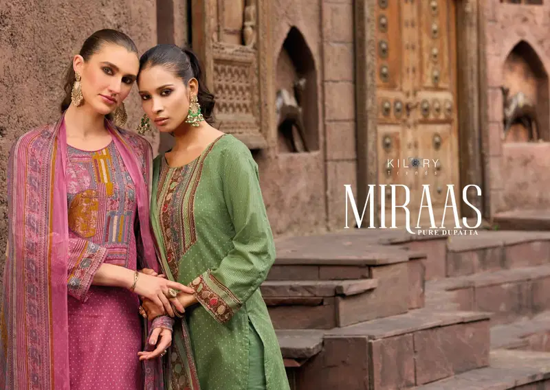 Kilory Miraas Lawn Cotton Digital Print Embroidery Salwar Kameez