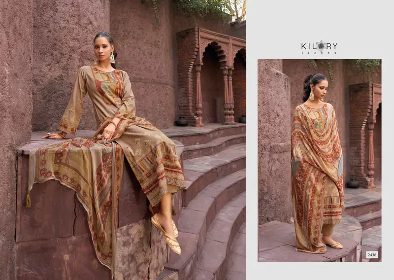 Kilory Miraas Lawn Cotton Digital Print Embroidery Salwar Kameez