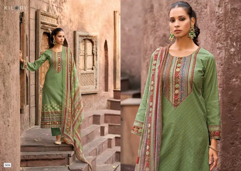 Kilory Miraas Lawn Cotton Digital Print Embroidery Salwar Kameez