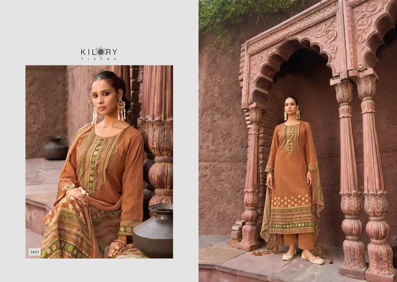 Kilory Miraas Lawn Cotton Digital Print Embroidery Salwar Kameez
