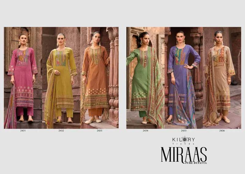 Kilory Miraas Lawn Cotton Digital Print Embroidery Salwar Kameez