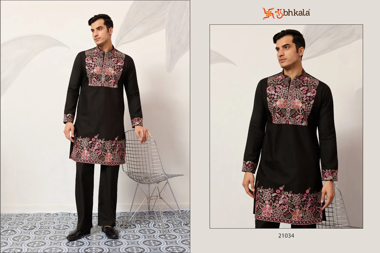 Shubhvastra Nawabi Kurta Pant Viscose Silk Festival Wear Collection