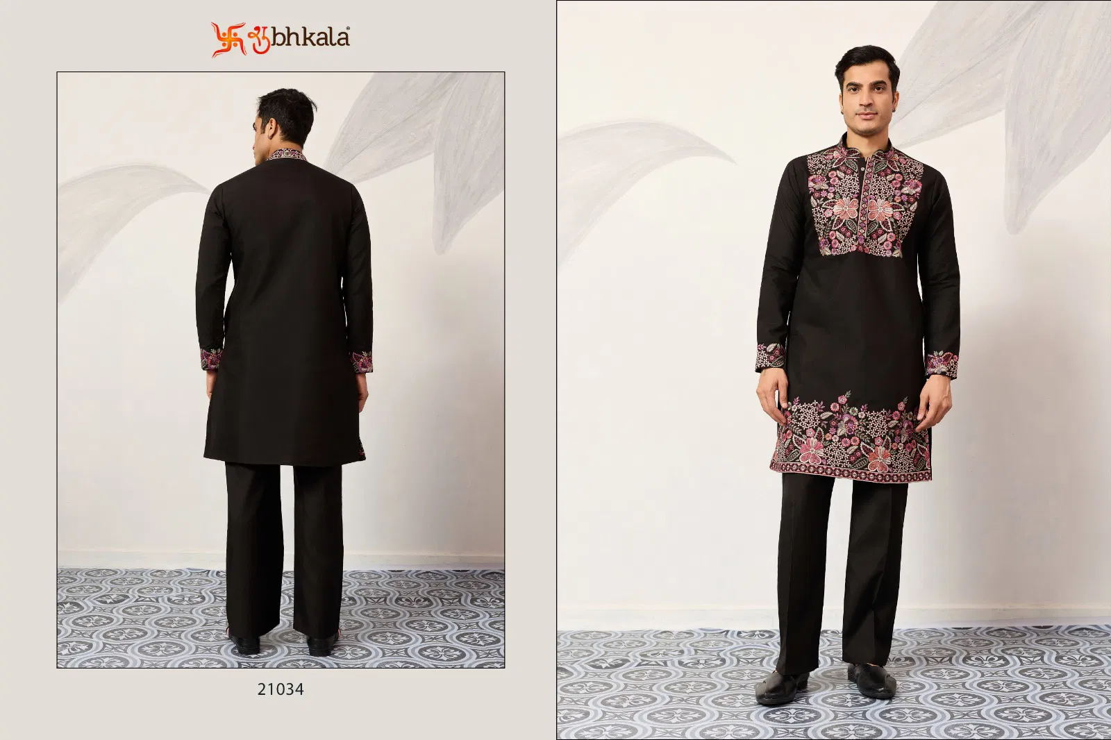 Shubhvastra Nawabi Kurta Pant Viscose Silk Festival Wear Collection