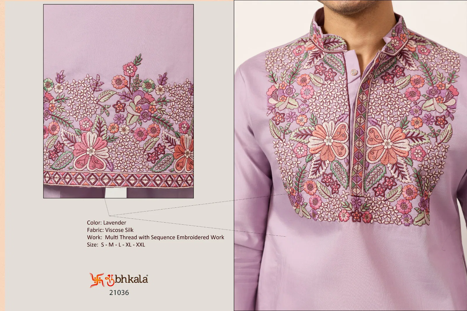 Shubhvastra Nawabi Kurta Pant Viscose Silk Festival Wear Collection
