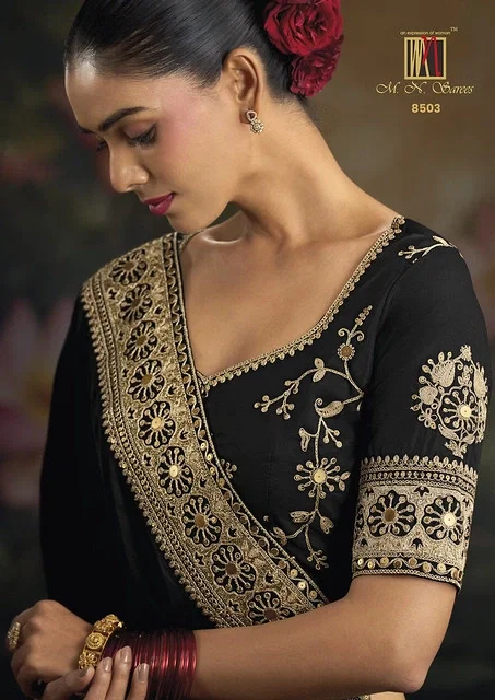 M.N Sarees series 8501 To 8508 Designer Saree
