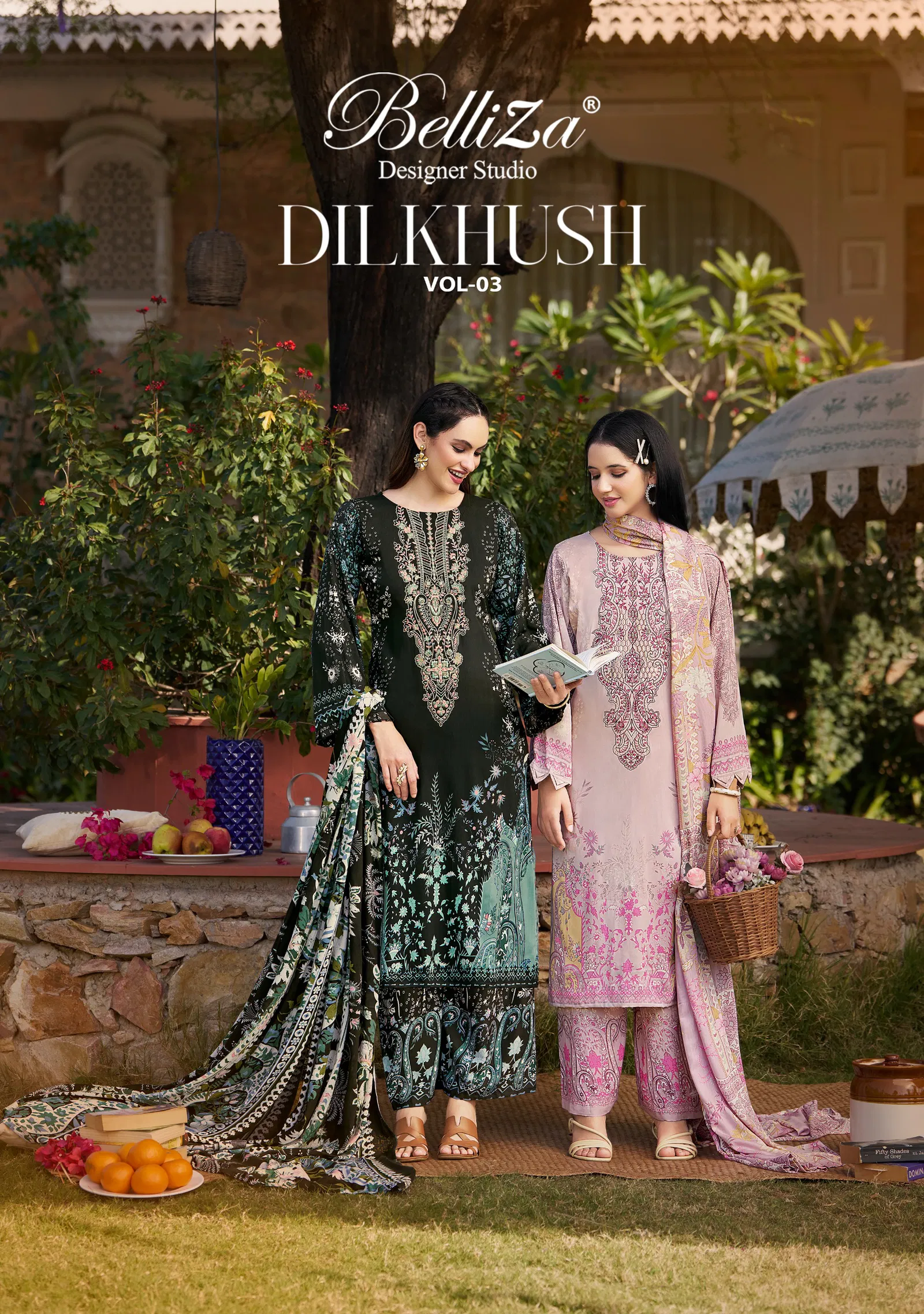 Belliza Dilkhush Vol 3 Viscose Rayon Digital Printed Dress Material