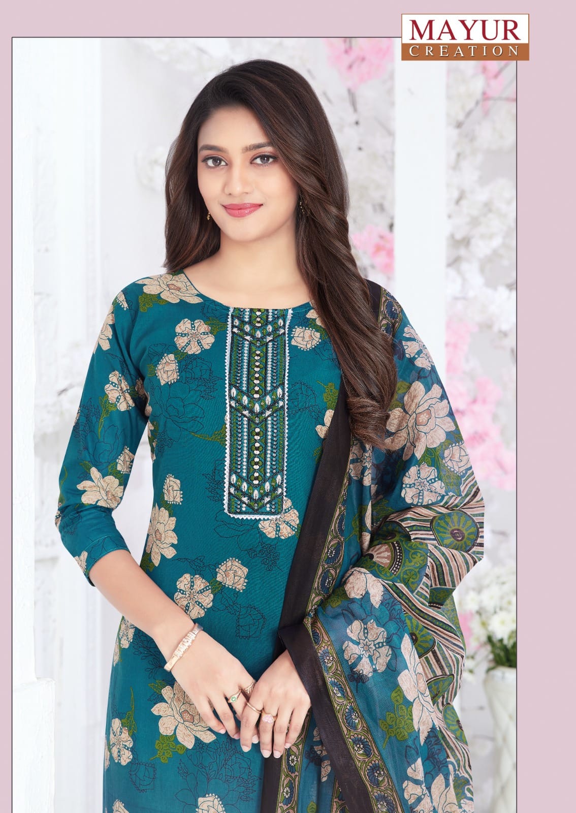 Mayur Elegance Vol 9 Readymade Cotton Printed Kurti Pant With Dupatta