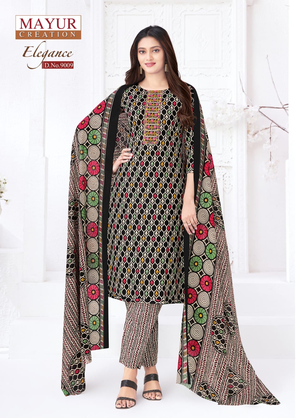 Mayur Elegance Vol 9 Readymade Cotton Printed Kurti Pant With Dupatta