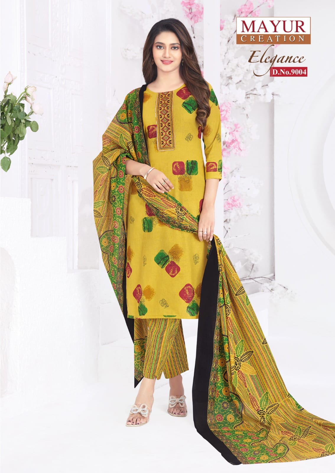 Mayur Elegance Vol 9 Readymade Cotton Printed Kurti Pant With Dupatta