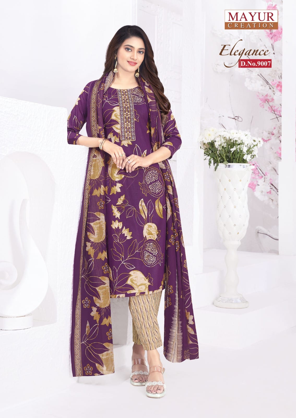 Mayur Elegance Vol 9 Readymade Cotton Printed Kurti Pant With Dupatta