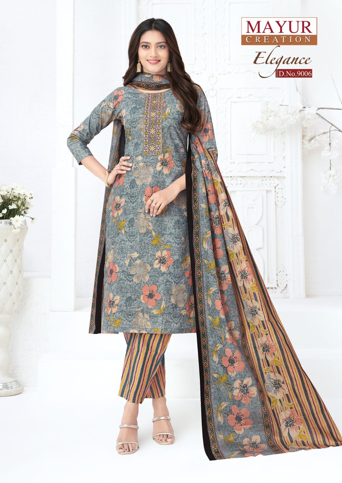 Mayur Elegance Vol 9 Readymade Cotton Printed Kurti Pant With Dupatta