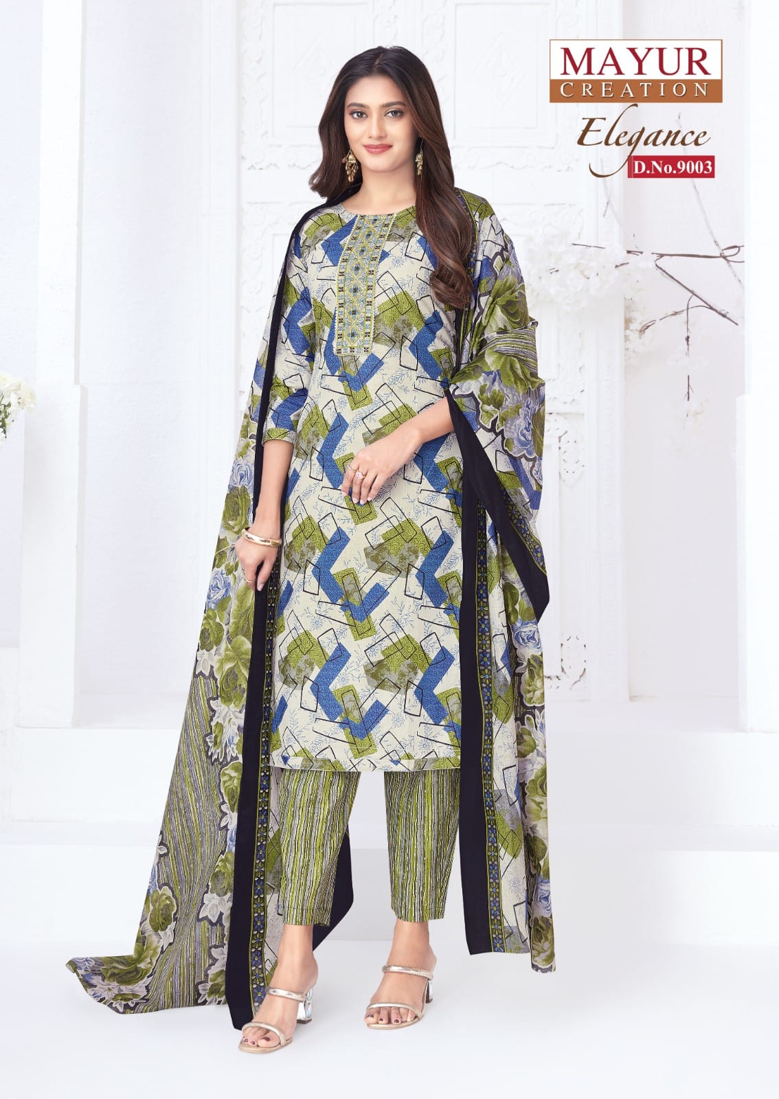 Mayur Elegance Vol 9 Readymade Cotton Printed Kurti Pant With Dupatta