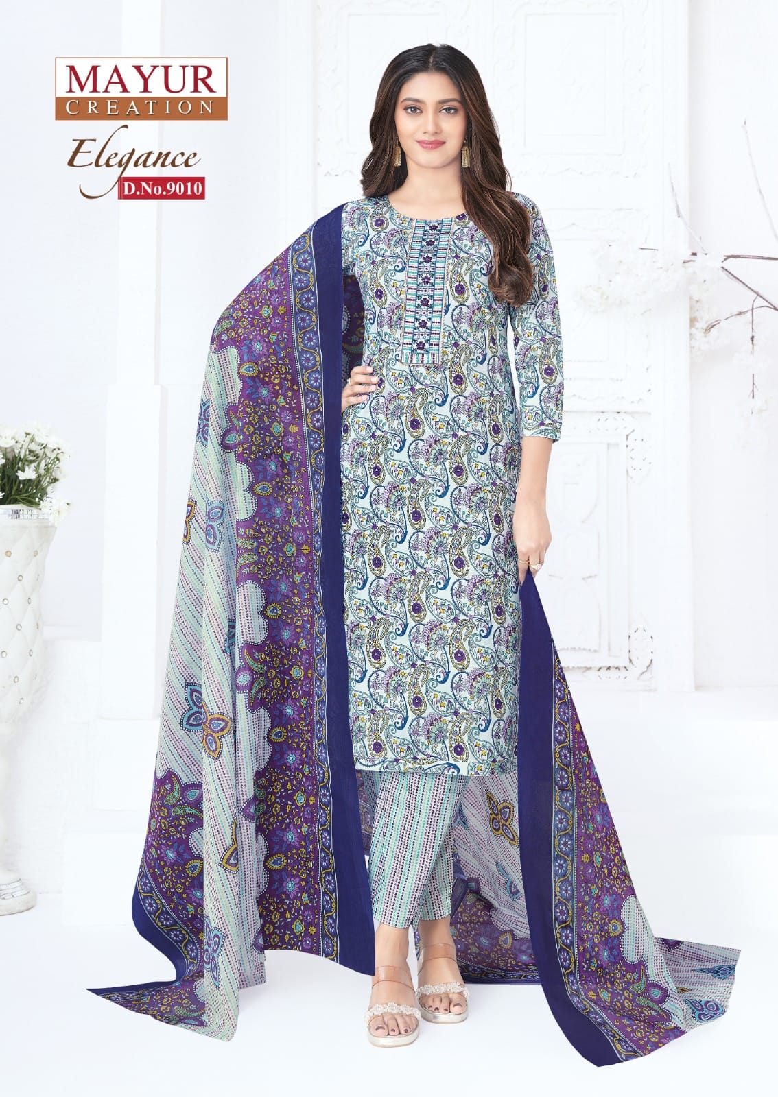 Mayur Elegance Vol 9 Readymade Cotton Printed Kurti Pant With Dupatta