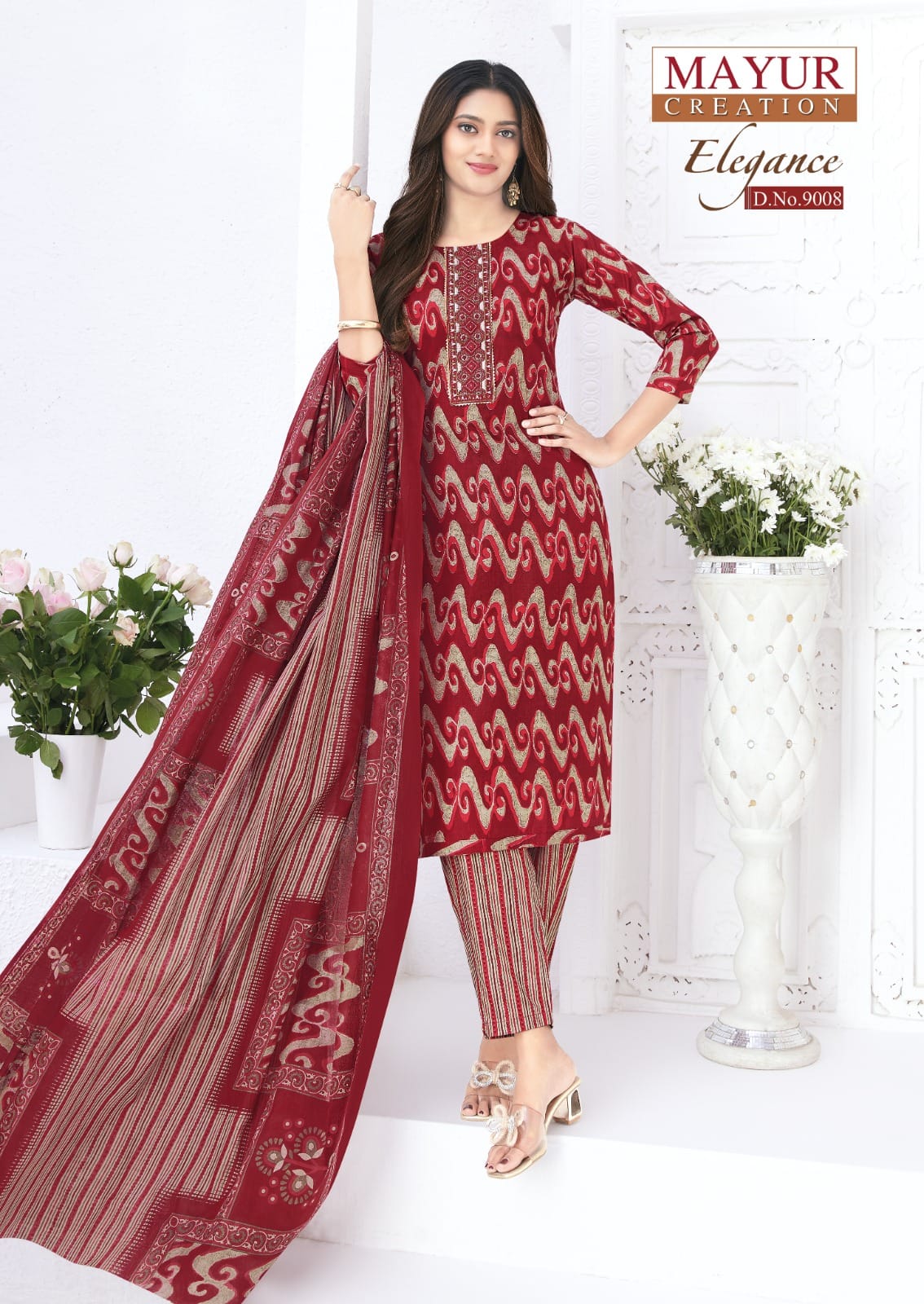 Mayur Elegance Vol 9 Readymade Cotton Printed Kurti Pant With Dupatta
