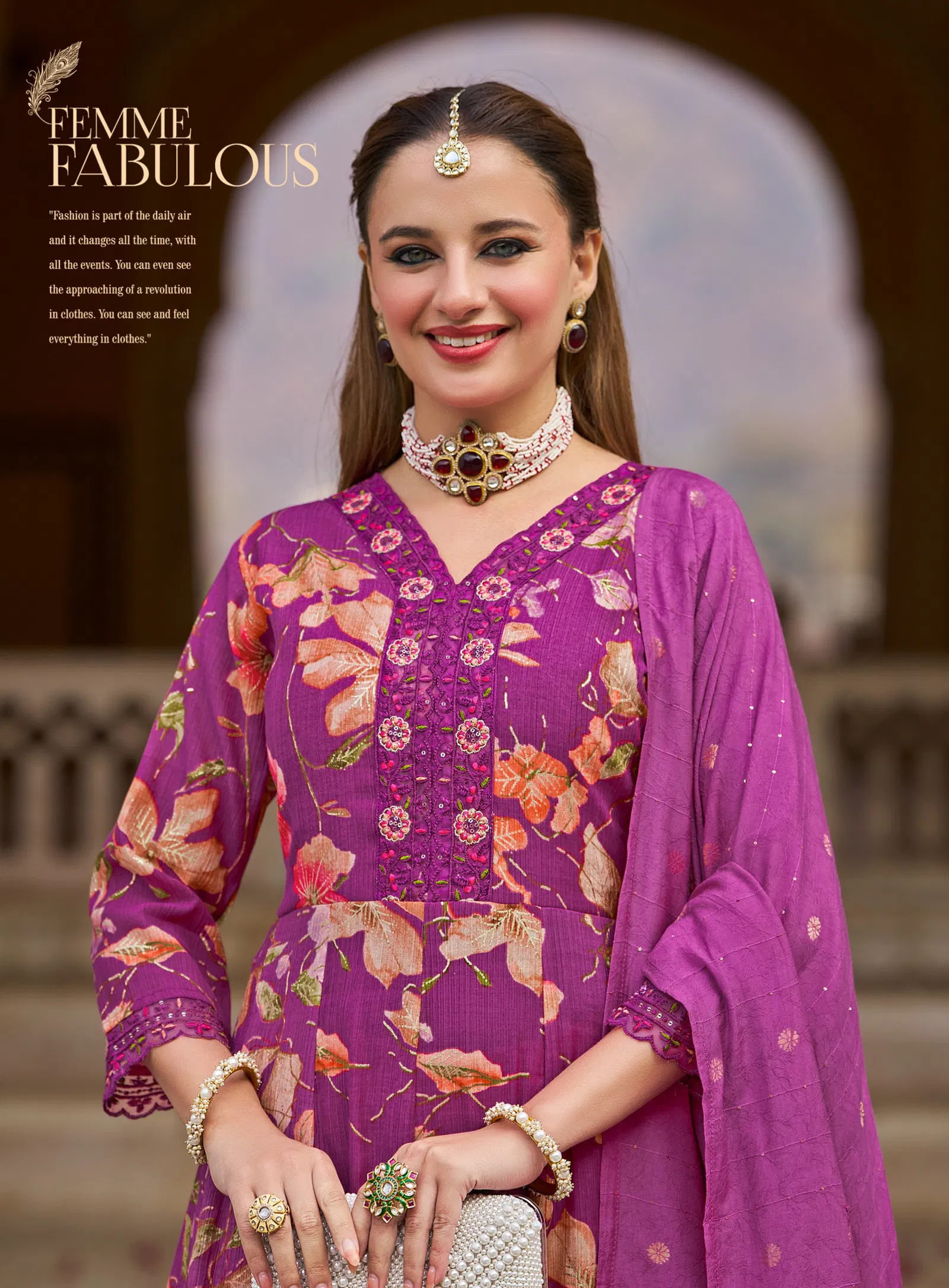 Radhika Shanaya Vol 2 Milano Print With Work Kurti Pant And Dupatta