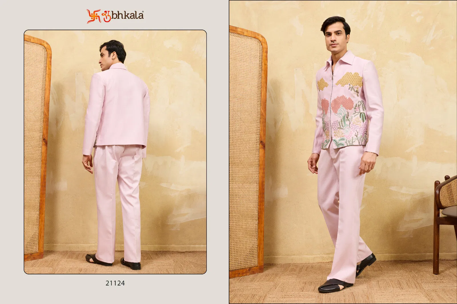 Shubhvastra Nextgen Jacket Velvet Embroidery Work Jacket And Pant Collection