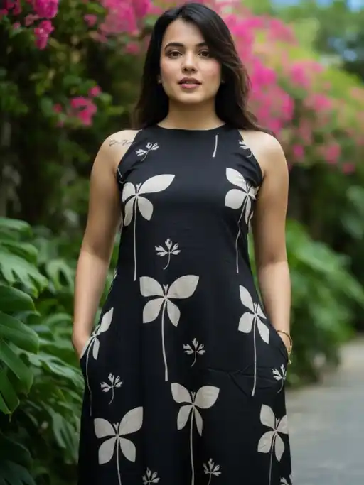 Dhruvi 411 Cotton Both Side Pocket Kurti With Bottom