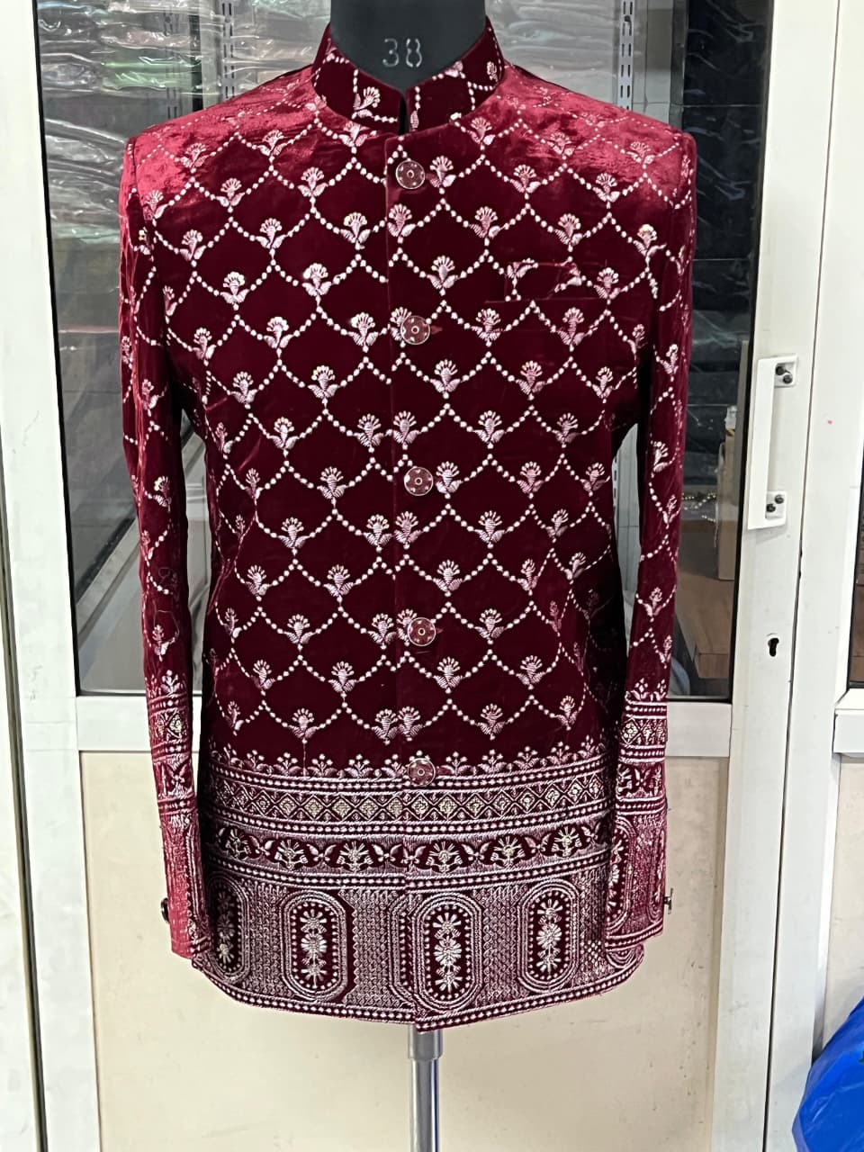 Lekha Mald 14 Velvet Heavy Embroidery Jodhpuri Mens Collection