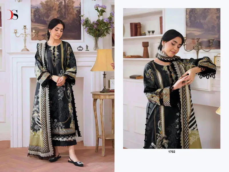 Deepsy Jade Jal Insert Vol 3 Cotton Dupatta Cotton Pakistani Salwar Kameez