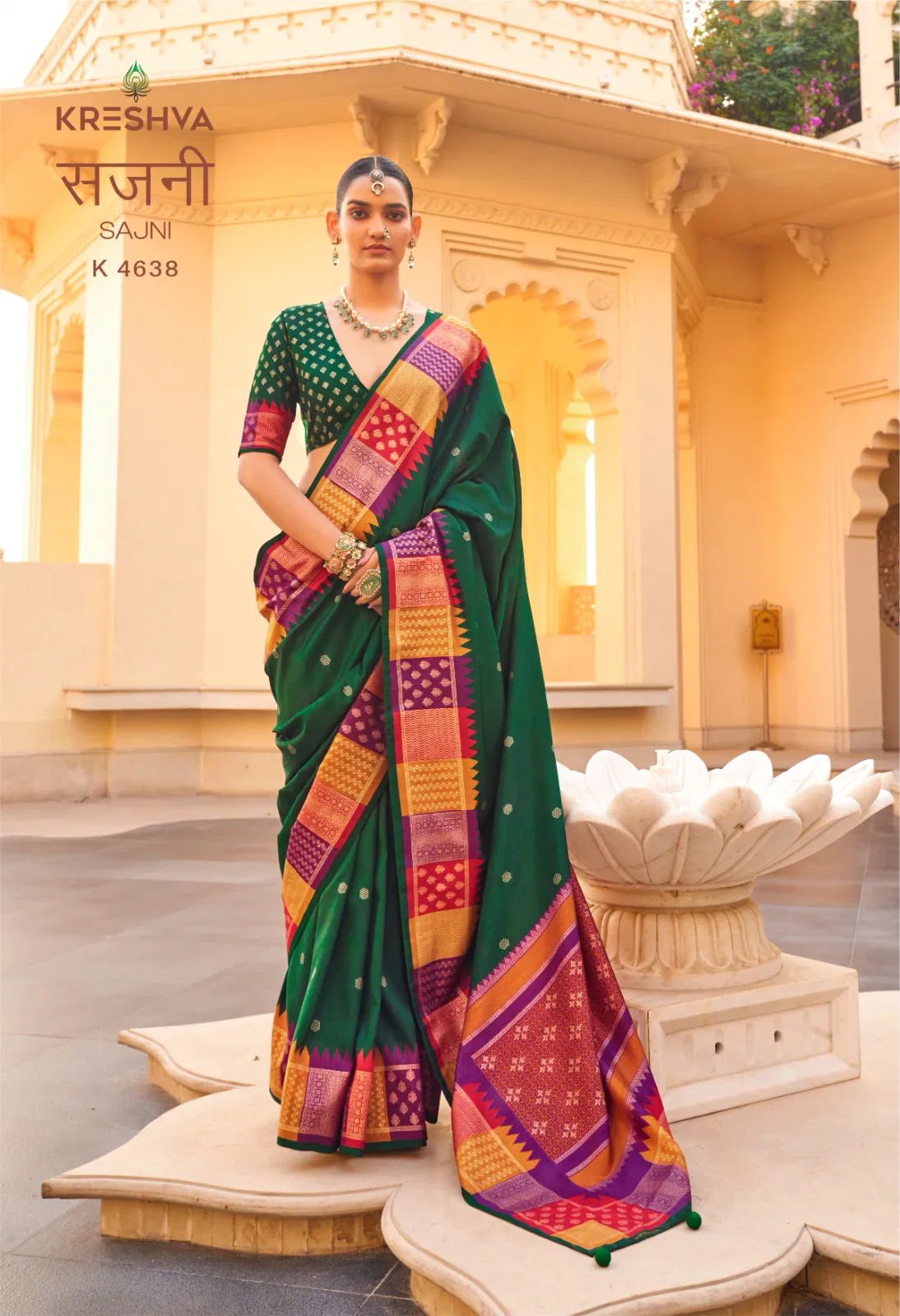 Kreshva Sajni Silk With Printed Traditional Wear Saree Collection